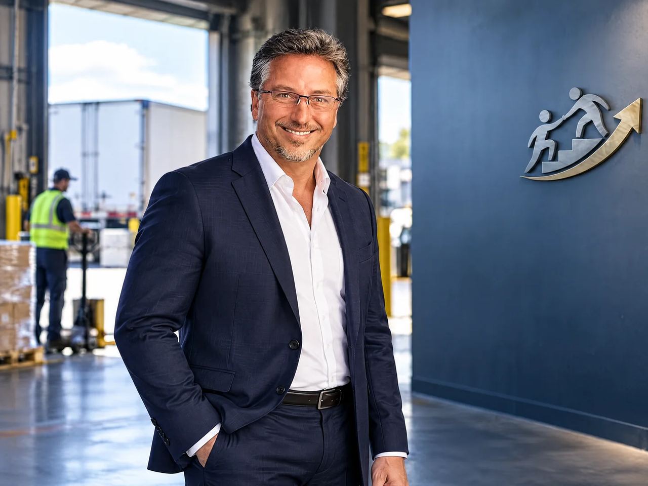 Steve Lindstrom on a loading dock