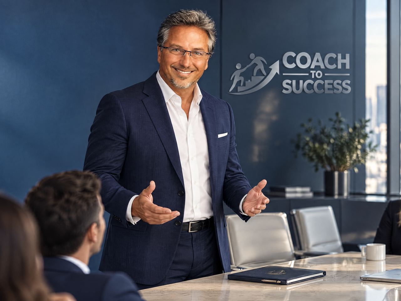 Steve Lindstrom training a team at the whiteboard